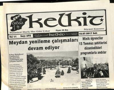 Kelkit Gazetesi 18 Temmuz 2017 - Meydan Yenileme Çalışmaları Devam Ediyor - Erbaasporda Yeni Transferler Kimler ? GZ125199 - 1