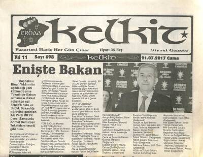 Kelkit Gazetesi 21 Temmuz 2017 - Sinan Oğanın MHPden İhracı Kesinleşti GZ125196 - 1