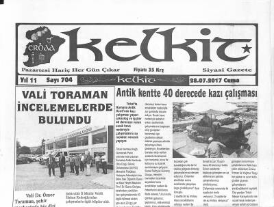 Kelkit Gazetesi 28 Temmuz 2017 - Vali Toramana Hayırlı Olsun Ziyaretleri Devam Ediyor - Antik Kentte 40 Derecede Kazı Çalışması GZ125191 - 1