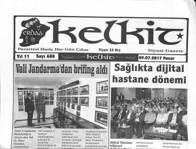 Kelkit Gazetesi 9 Temmuz 2017 - Cengiz Günaydın , Yeniden Başkan - Sağlıkta Dijital Hastane Dönemi GZ125206 - 1