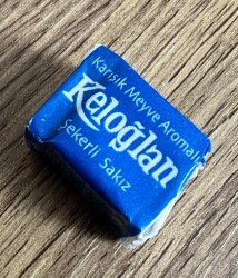 KELOĞLAN (KERVAN) 2000s Karışık Meyve Aomalı Şekerli Sakız #SKZ1915 - 2