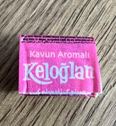 KELOĞLAN (KERVAN) 2000s Kavun Aomalı Şekerli Sakız #SKZ1916 - 3