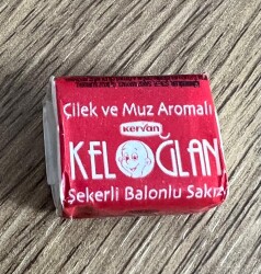 KELOĞLAN (KERVAN) 2014 Çilek ve Muz Aomalı Şekerli Sakız #SKZ1914 - 4