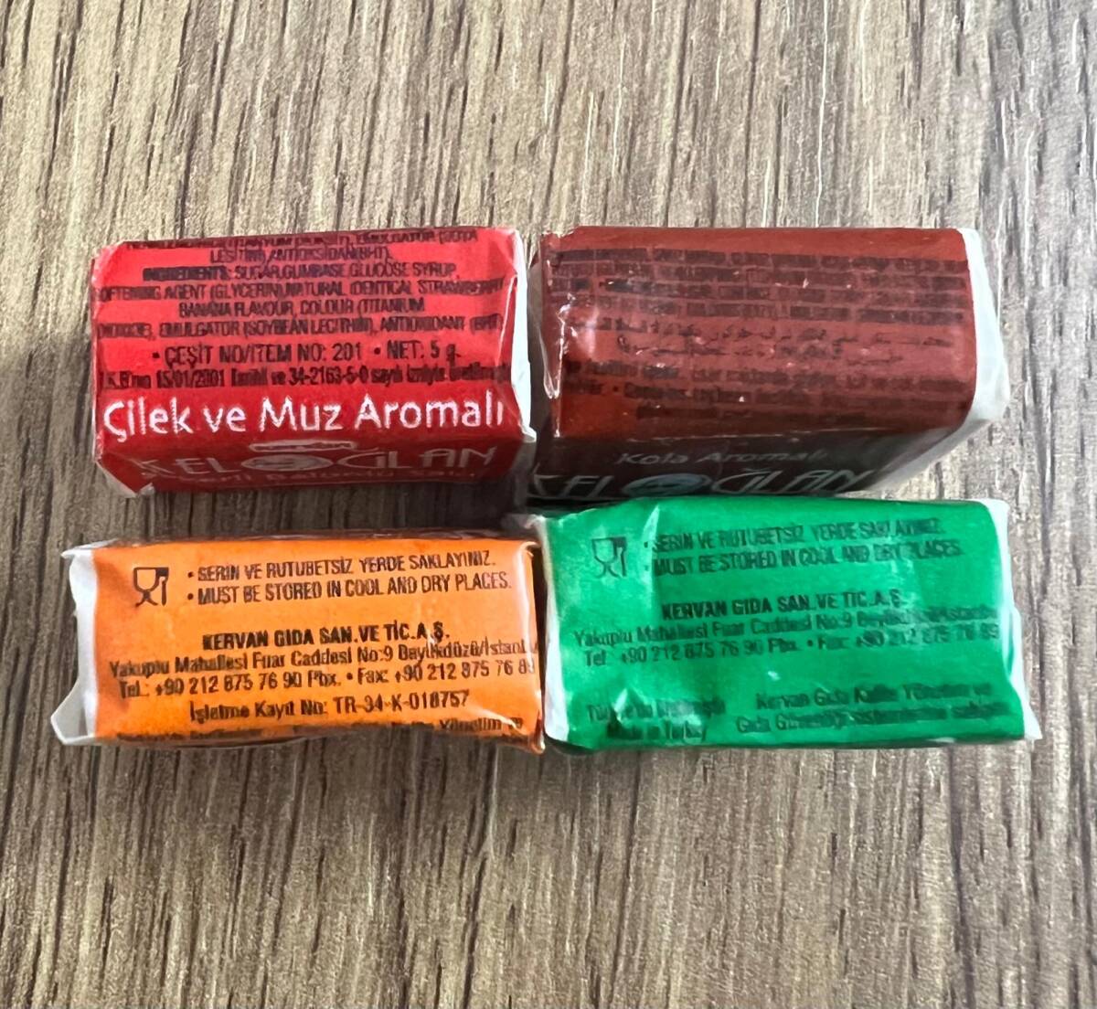 KELOĞLAN (KERVAN) 2014 Dört Farklı Şekerli Sakız Lotu #SKZ1911 - 5