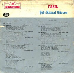 Kemal Gürses – Fasıl Puselik, Acemkürdî LP PLAK (106) LP - 2