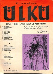 KEMALİST ÜLKÜ ( AYLIK SİYASİ, EDEBİ, SANAT VE FİKİR DERGİSİ ) Sayı12 Ekim 1969 - Ziya Termen NDR69144 - Gökçekoleksiyon