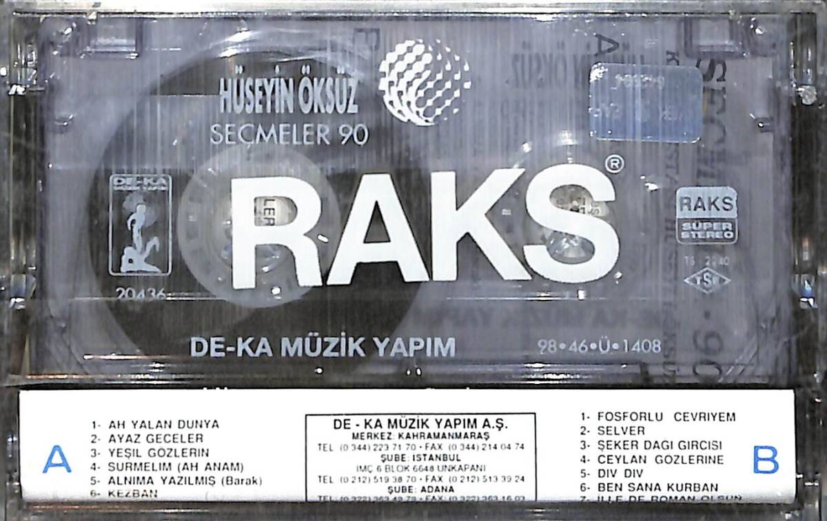 Keman Ustası Hüseyin Öksüz - Seçmeler 90 Kaset (Sıfır Kaset) KST29222 - 2