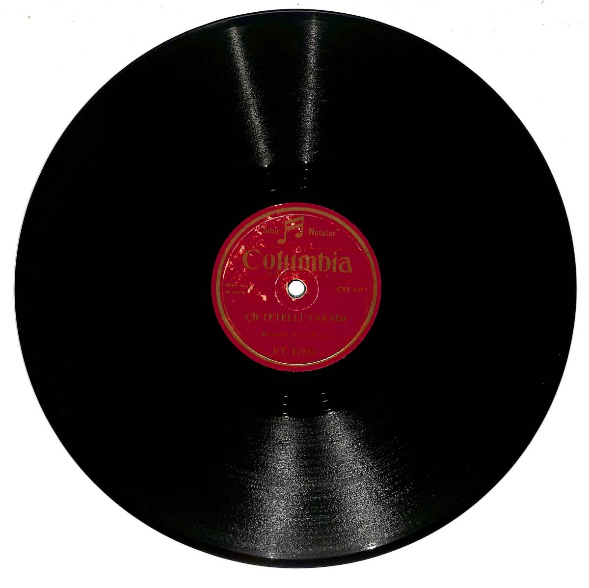 Kemani Ama Recep - Çiftetelli Taksim & Halk Musiki Heyeti - Bahriye Çiftetellisi TAŞ PLAK (10/6.5) PLK26610 - 1