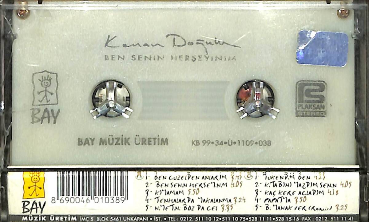 Kenan Doğulu - Ben Senin Herşeyinim Kaset (İkinci El) KST28168 - 2