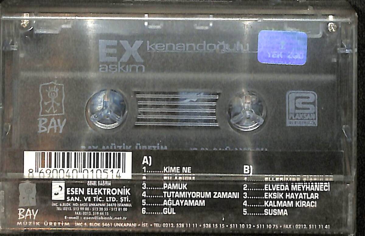 Kenan Doğulu - Ex Aşkım Kaset (Sıfır) KST26837 - 2