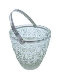 Kenarları Metal Eski Kristal Şekerlik AOB1982 - Gökçekoleksiyon