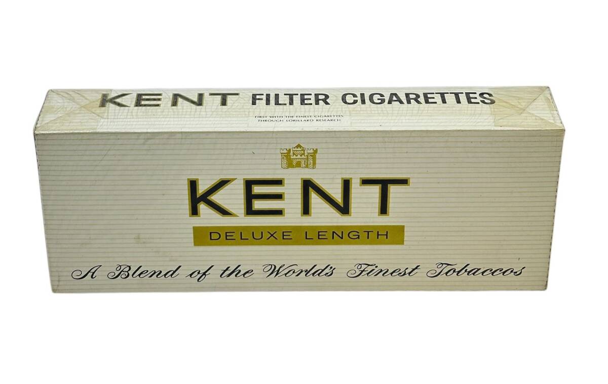 Kent Deluxe 100's Açılmamış Karton Filtreli Sigara 1970'ler AOB4778 - 2
