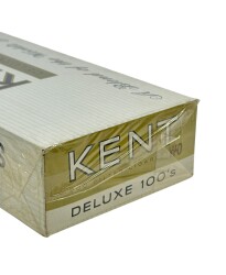 Kent Deluxe 100's Açılmamış Karton Filtreli Sigara 1970'ler AOB4778 - 5