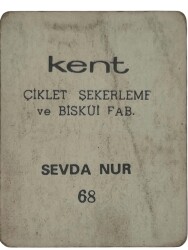 KENT Sakızı Artistler Serisi No 68 Sevda Nur # SKZ1522 - 2