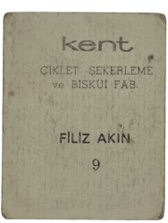 KENT Sakızı Artistler Serisi No 11 Murat Soydan # SKZ1521 - 1