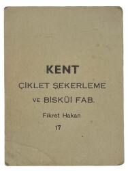 KENT Sakızı Artistler Serisi No 17 Fikret Hakan # SKZ1507 - 2
