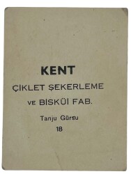 KENT Sakızı Artistler Serisi No 18 Tanju Gürsu # SKZ1503 - 2