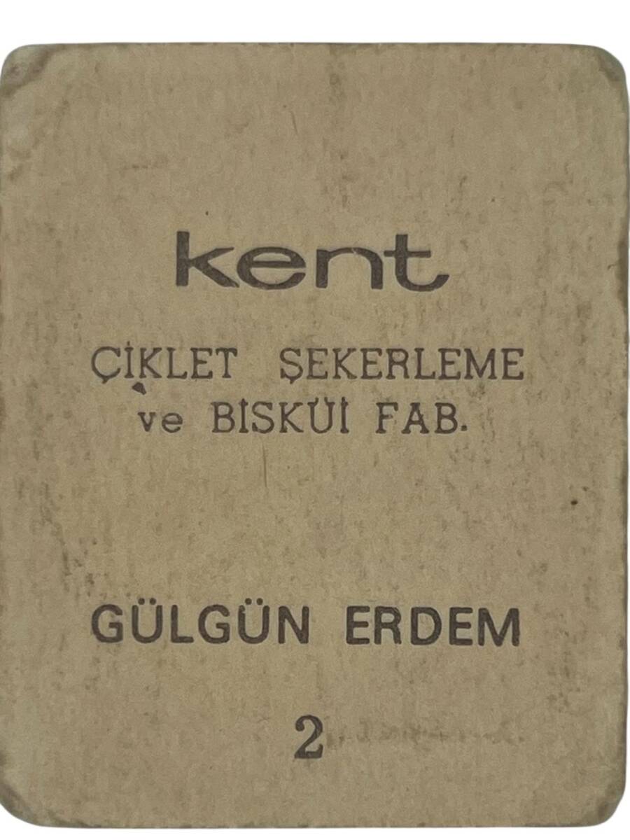 KENT Sakızı Artistler Serisi No 2 Gülden Erdem # SKZ1472 - 2