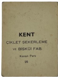 KENT Sakızı Artistler Serisi No 25 Kenan Pars # SKZ1505 - 2