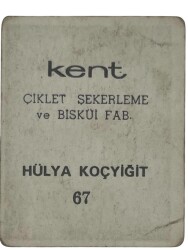 KENT Sakızı Artistler Serisi No 67 Hülya Koçyiğit # SKZ1478 - 2