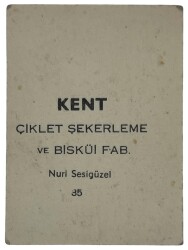 KENT Sakızı Artistler Serisi No 35 Nuri Sesigüzel# SKZ1504 - 2