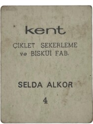 KENT Sakızı Artistler Serisi No 4 Selda Akkor # SKZ1501 - 2
