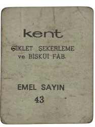 KENT Sakızı Artistler Serisi No 43 Emel Sayın # SKZ1511 - 2