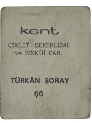 KENT Sakızı Artistler Serisi No 66 Türkan Şoray # SKZ1480 - 2