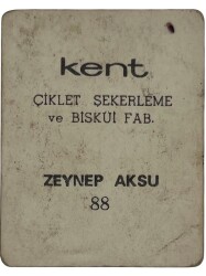 KENT Sakızı Artistler Serisi No 88 Zeyynep Asu # SKZ1466 - 2