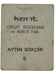 KENT Sakızı Artistler Serisi No 8 Ayten Gökçer # SKZ1523 - 2