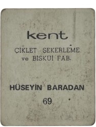 KENT Sakızı Artistler Serisi No 69 Hüseyin Baradan # SKZ1493 - 2
