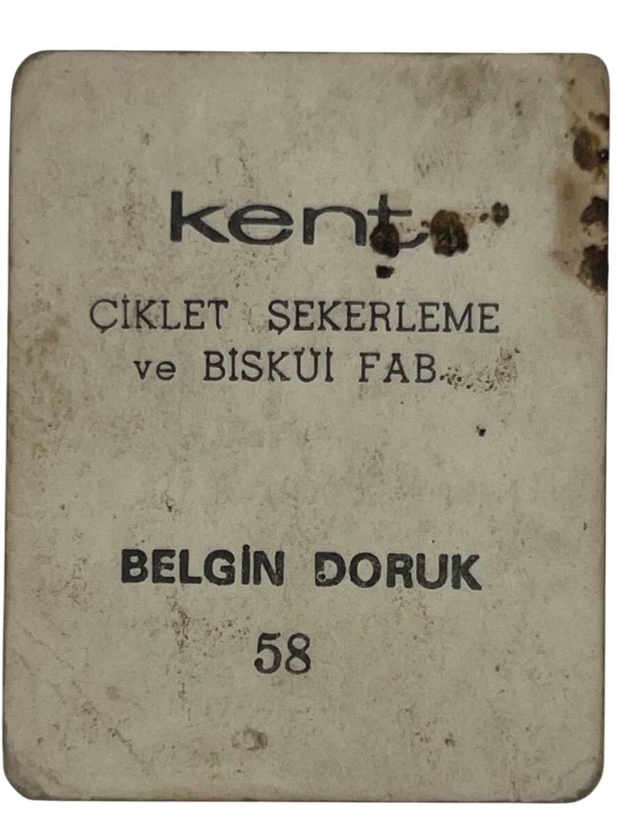 KENT Sakızı Artistler Serisi No 58 Belgin Doruk # SKZ1495 - 2