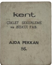 KENT Sakızı Artistler Serisi No 86 Ajda Pekkan # SKZ1446 - 2