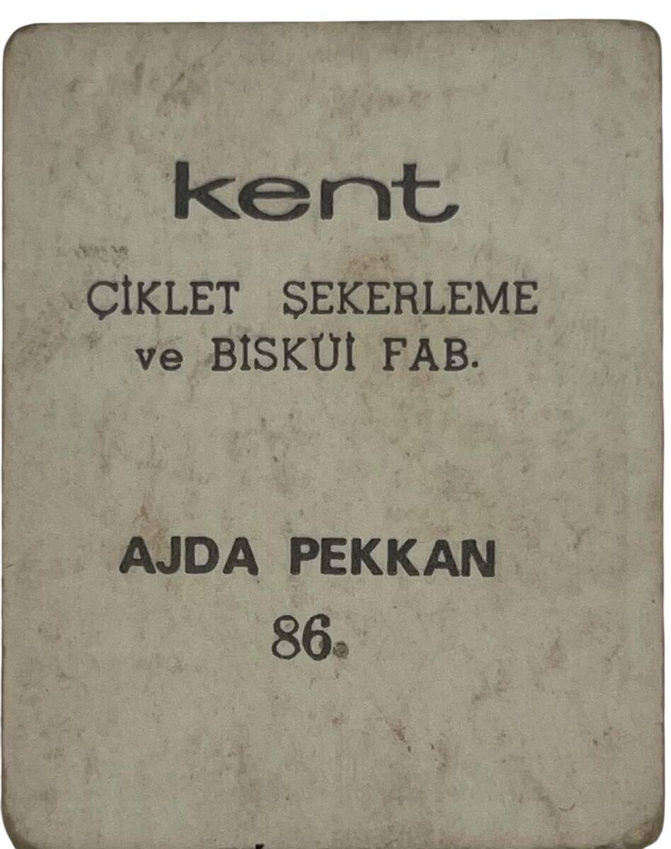 KENT Sakızı Artistler Serisi No 86 Ajda Pekkan # SKZ1446 - 2