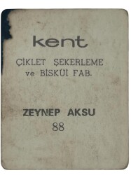 KENT Sakızı Artistler Serisi No 88 Zeynep Aksu # SKZ1482 - 2
