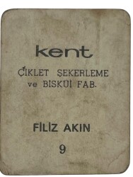 KENT Sakızı Artistler Serisi No 9 Filiz Akın # SKZ1492 - 2