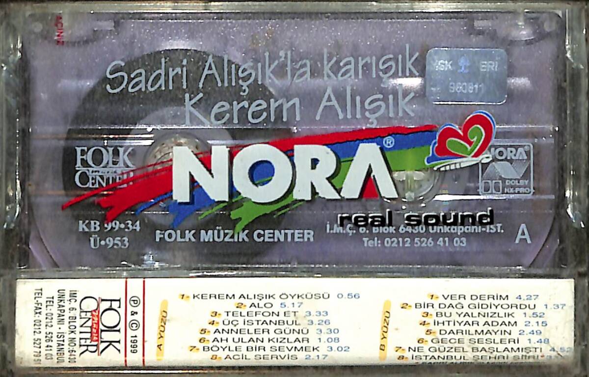 Kerem Alışık - Sadri Alışık'la Karışık Kaset (Sıfır Kaset) KST29397 - 2
