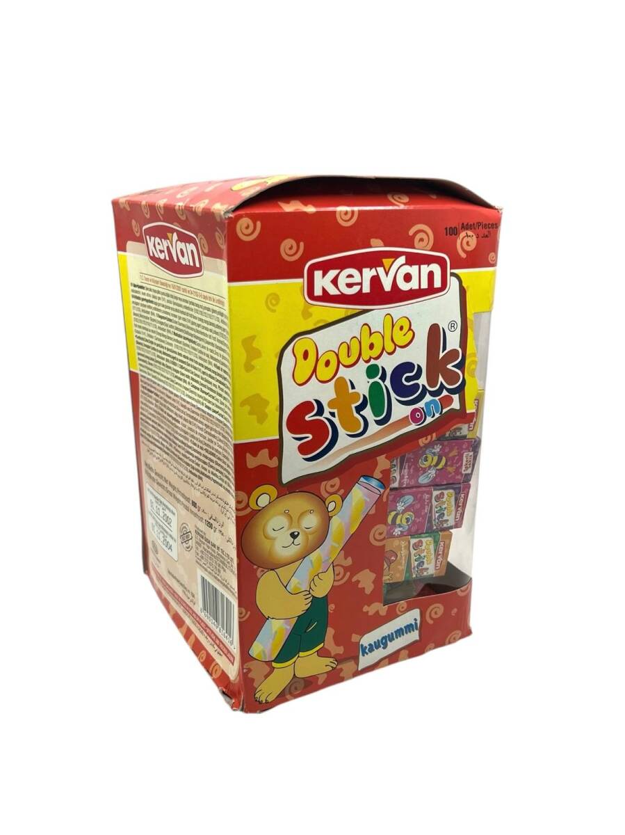Vintage Kervan Double Stick Sakız (2002 Üretimi 100 Adet Dolu Paket) Bubble Gum #SKZ7 - 2