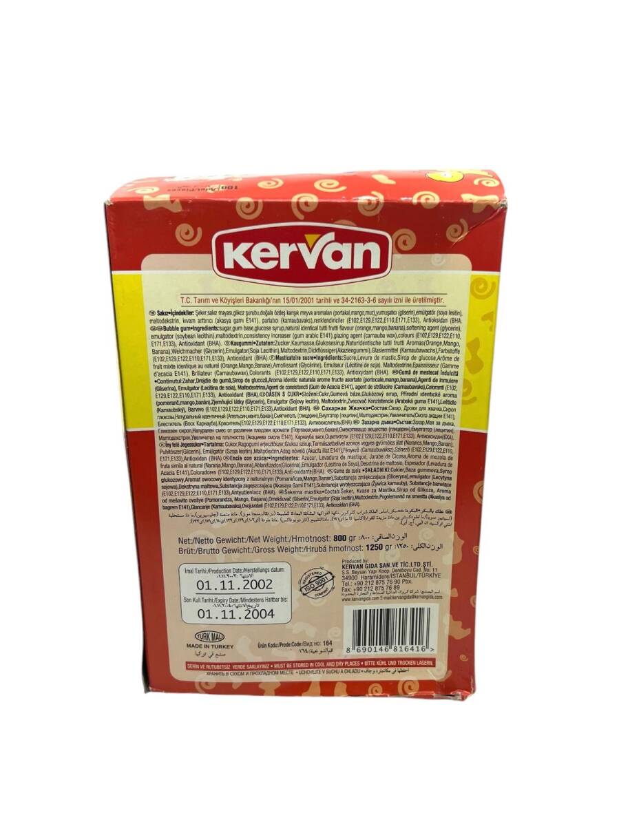 Vintage Kervan Double Stick Sakız (2002 Üretimi 100 Adet Dolu Paket) Bubble Gum #SKZ7 - 3