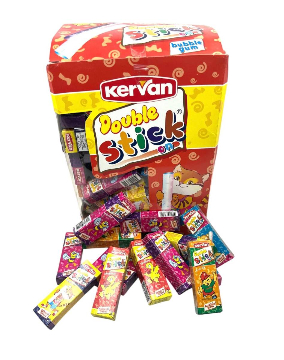 Vintage Kervan Double Stick Sakız (2002 Üretimi 100 Adet Dolu Paket) Bubble Gum #SKZ7 - 1