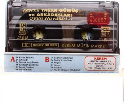 Keşanlı Yaşar Gümüş Ve Arkadaşları - Oyun Havaları-1 Kaset (İkinci El) KST6201 - 2