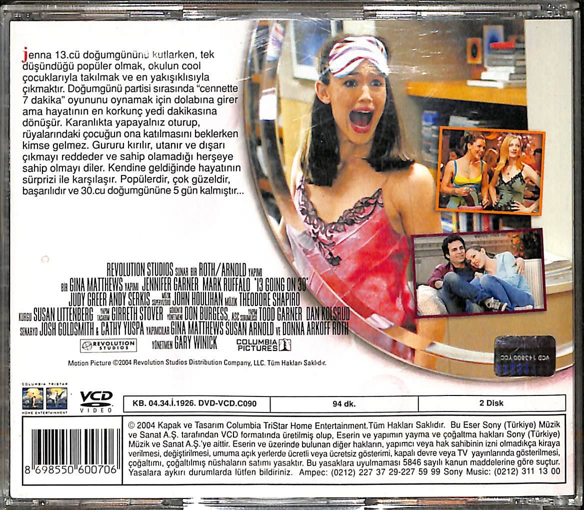 Keşke 30 Olsam – 13 Going on 30 (2004) Orijinal VCD Film VCD28562 - 2