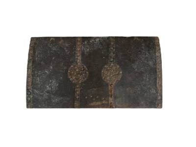 Kestane Ağacı Kabaralı Anahtarlı Ahşap Sandık – Zilli Mekanizmalı | Büyük Boy Antika AOB3710 - 4