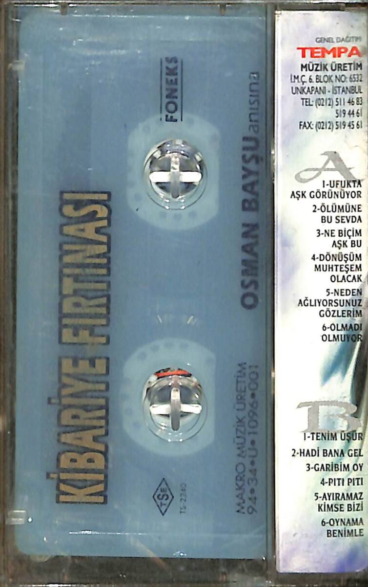 Kibariye - Kibariye Fırtınası Kaset (İkinci El) KST26753 - 2
