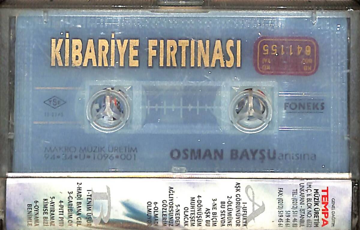 Kibariye - Kibariye Fırtınası Kaset (İkinci El) KST29192 - 2