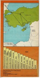Kıbrıs Federe Türk Devleti Turist Haritası EFM1279 - 2