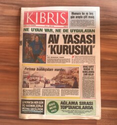 Kıbrıs Gazetesi 5 Aralık 1991 - Av Yasası Kurusıkı - 2