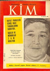 KİM HAFTALIK HABER DERGİSİ 27 Haziran 1958 - Türkiyede Mahkum Olan İlk Kadın Politikacı Zeynep Üstün DRG366 - Gökçekoleksiyon