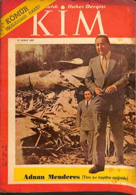 Kim Haftalık Haber Dergisi 27 Şubat 1959 - Kapak Adnan Menderes NDR81616 - 1