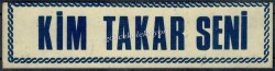 Kim Takar Seni Yazılı Çıkartma Aksesuarı AKS175 - 2